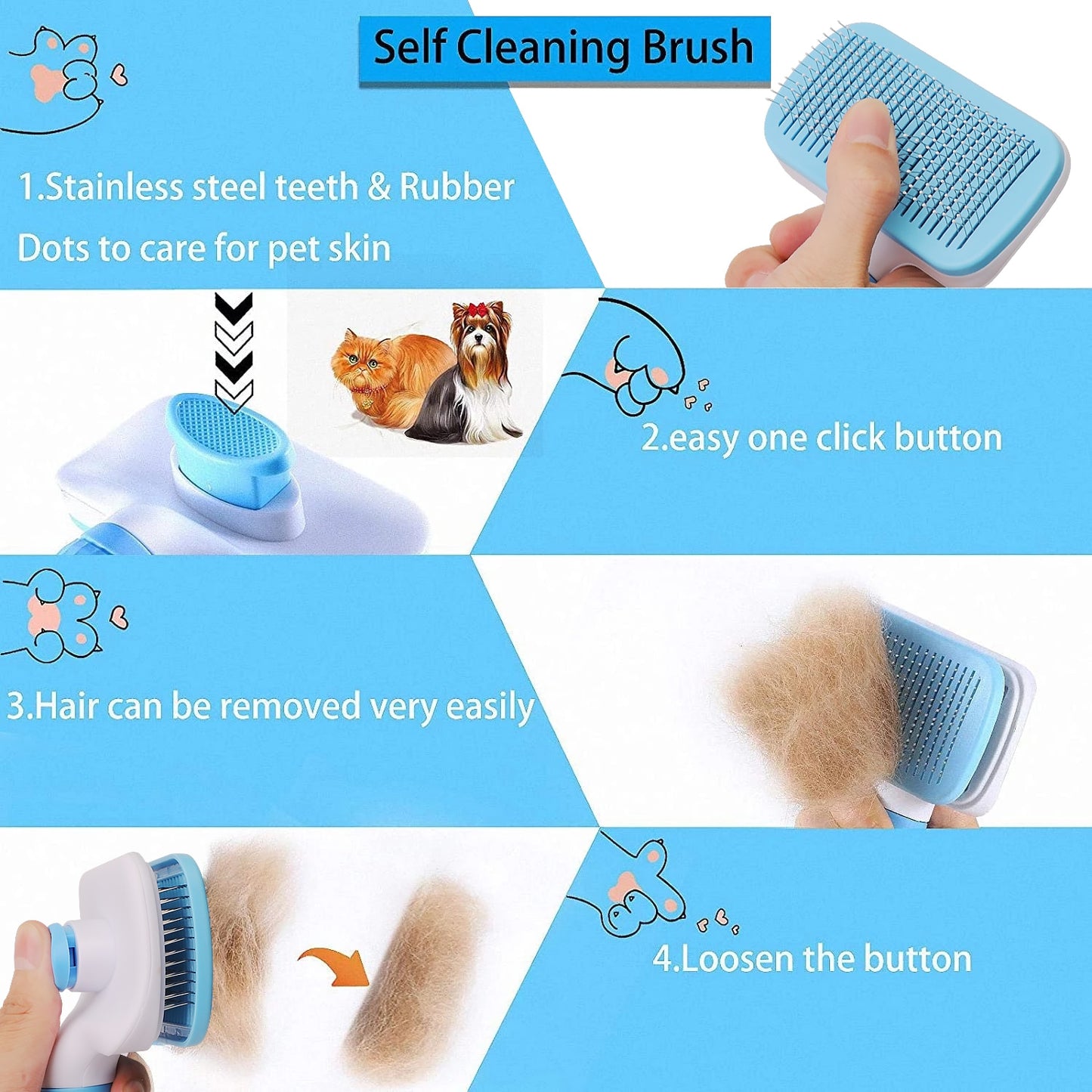 Easy Release Grooming Brush